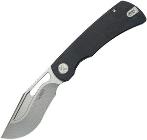 Kubey Gurkha Linerlock Kukri Knife - Black G10