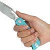 KUB397B_add_04.jpg Kubey Gurkha Linerlock Kukri - Tiffany Blue G10