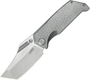KUB402A.jpg Kubey Hamster Framelock - Gray Titanium Handle