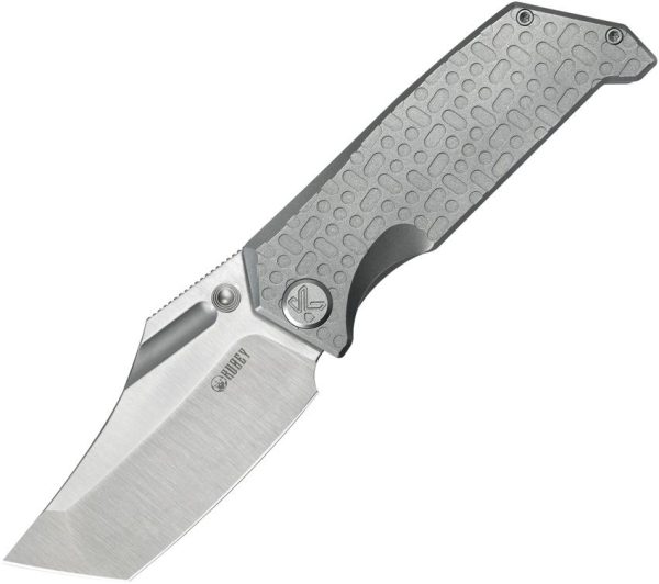 Kubey Hamster Framelock - Gray Titanium Handle