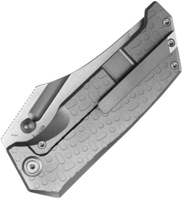 Kubey Hamster Framelock - Gray Titanium Handle