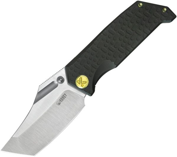KUB402D.jpg Kubey Hamster Framelock Titanium BlackWash Folding Knife