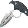 Kubey Cavy Push Dagger Black G10 Fixed Blade Knife