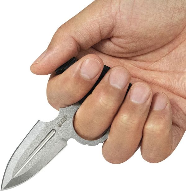 Kubey Cavy Push Dagger Black G10 Fixed Blade Knife