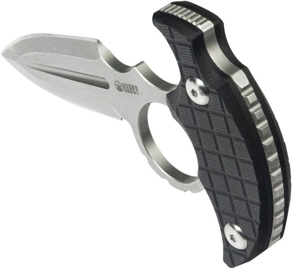 Kubey Cavy Push Dagger Black G10 Fixed Blade Knife