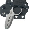 Kubey Cavy Push Dagger Black G10 Fixed Blade Knife