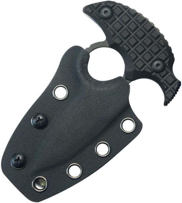 Kubey Cavy Push Dagger Black G10 Fixed Blade Knife