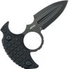Kubey Cavy Push Dagger Black G10 Fixed Blade Knife