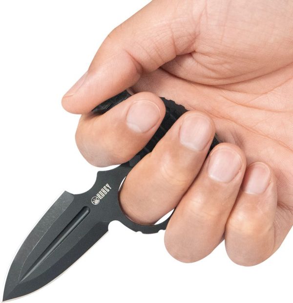 Kubey Cavy Push Dagger Black G10 Fixed Blade Knife