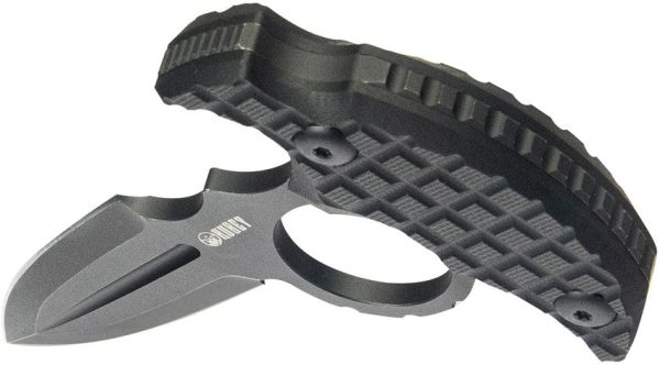 Kubey Cavy Push Dagger Black G10 Fixed Blade Knife