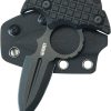 Kubey Cavy Push Dagger Black G10 Fixed Blade Knife