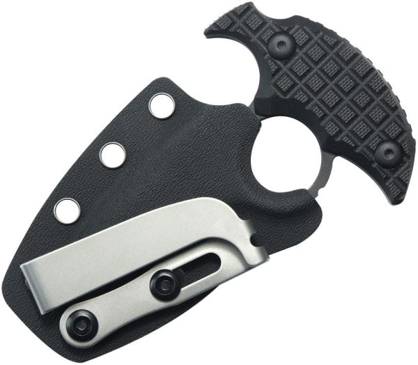 Kubey Cavy Push Dagger Black G10 Fixed Blade Knife