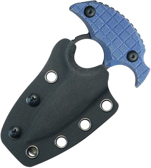 Kubey Cavy Push Dagger Blue G10 Fixed Blade Knife