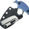 Kubey Cavy Push Dagger Blue G10 Fixed Blade Knife