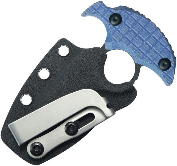 Kubey Cavy Push Dagger Blue G10 Fixed Blade Knife