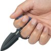 Kubey Cavy Push Dagger Blue G10 Fixed Blade Knife