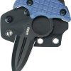 Kubey Cavy Push Dagger Blue G10 Fixed Blade Knife