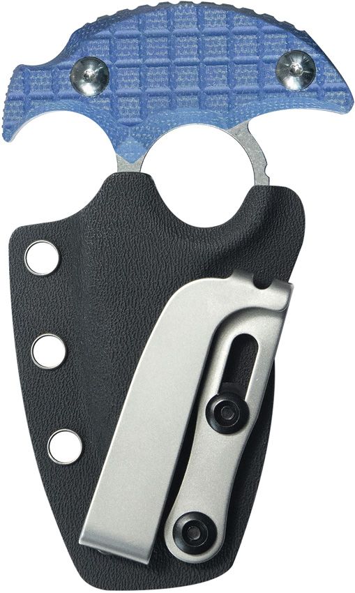 Kubey Cavy Push Dagger Blue G10 Fixed Blade Knife