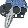 Kubey Cavy Push Dagger Blue G10 Fixed Blade Knife