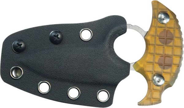 KUB403F_add_01.jpg Kubey Cavy Push Dagger Ultem Stonewash Fixed Blade Knife