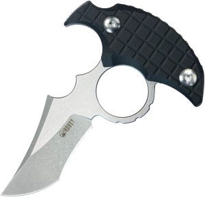 KUB404A.jpg Kubey Stheno Push Dagger Black G10 Fixed Blade Knife