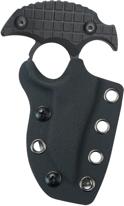 Kubey Stheno Push Dagger Black G10 Fixed Blade Knife