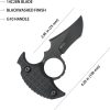 Kubey Stheno Push Dagger Black G10 Fixed Blade Knife