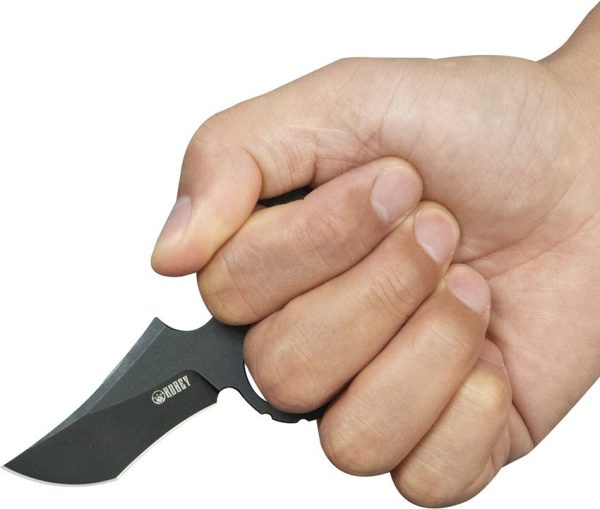 Kubey Stheno Push Dagger Black G10 Fixed Blade Knife
