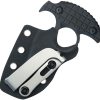 Kubey Stheno Push Dagger Black G10 Fixed Blade Knife