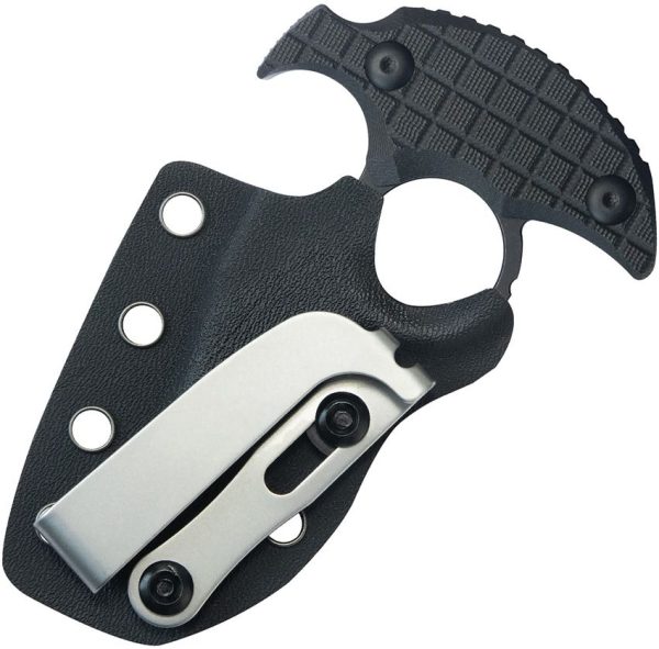 Kubey Stheno Push Dagger Black G10 Fixed Blade Knife