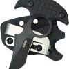 Kubey Stheno Push Dagger Black G10 Fixed Blade Knife