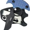 Kubey Stheno Push Dagger Blue Micarta Fixed Blade Knife