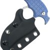 Kubey Stheno Push Dagger Blue Micarta Full Tang