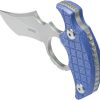 Kubey Stheno Push Dagger Blue Micarta Full Tang