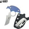 Kubey Stheno Push Dagger Blue Micarta Full Tang