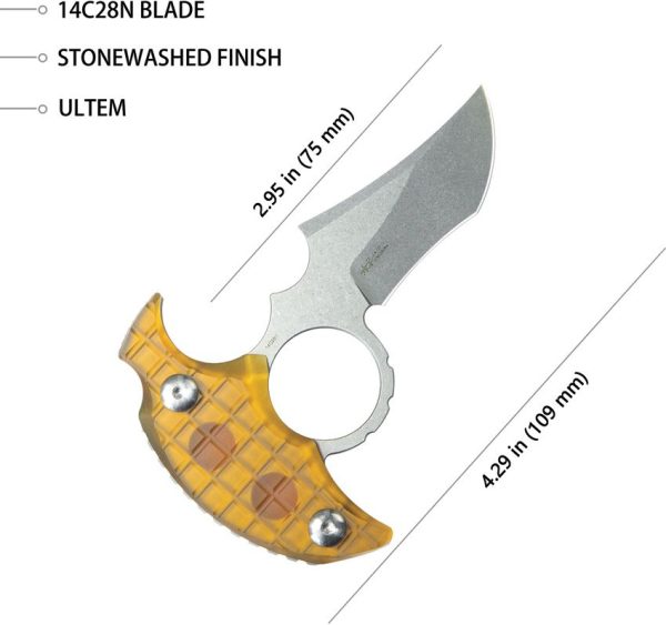 Kubey Stheno Push Dagger Ultem Full Tang