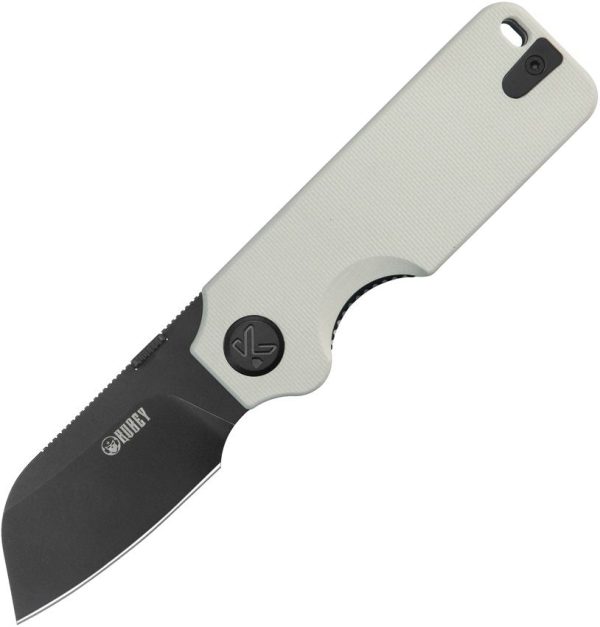 KUB407E.jpg Kubey Boxer Linerlock White G10 Sheepsfoot
