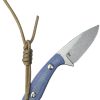 Kubey Bloom Fixed Blade Blue Micarta 14C28N