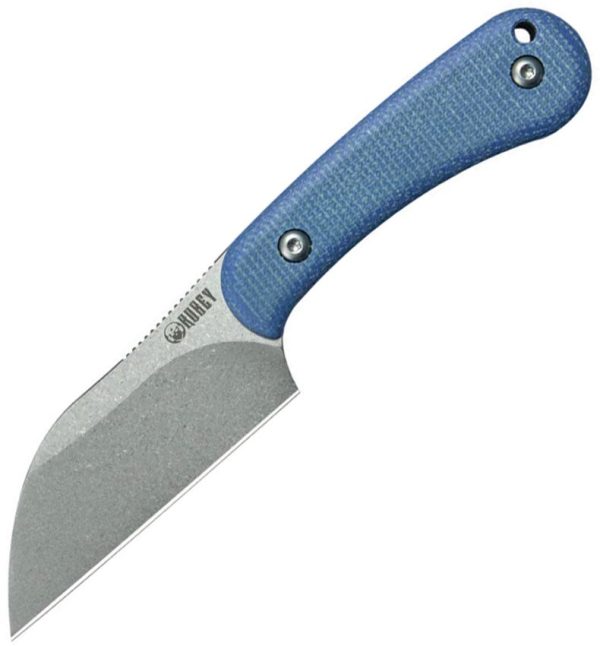 Kubey Rockhopper Wharncliffe Blue Canvas Micarta