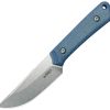 Kubey Thorn Fixed Blade 2.88" 14C28N Blue Micarta w/ Sheath