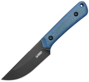 Kubey Thorn Drop Point Fixed Blade - Blue Micarta