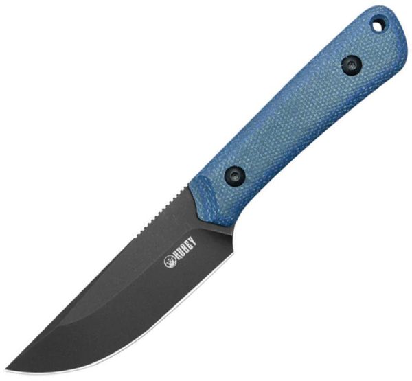 Kubey Thorn Drop Point Fixed Blade - Blue Micarta