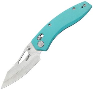 KUB421B.jpg Kubey Caiman Crossbar Lock Folding Knife - Blue G10