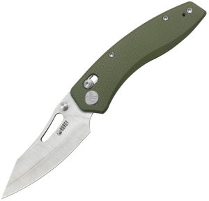 KUB421C.jpg Kubey Caiman Crossbar Lock OD Green G10 Folding Knife
