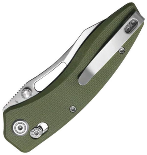 Kubey Caiman Crossbar Lock OD Green G10 Folding Knife