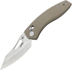KUB421D.jpg Kubey Caiman Crossbar Lock Tan G10 Folding Knife