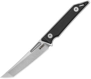 Kubey Goliath Fixed Blade 3in 14C28N Tanto Black G10
