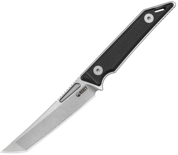 Kubey Goliath Fixed Blade 3in 14C28N Tanto Black G10