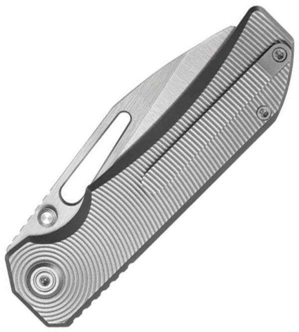 KB Knives Venom Folding Knife 3.5in S90V Sheepsfoot Linerlock Gray Ti