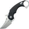 KUB439A.jpg Kubey Jaw Karambit Linerlock - Black G10 Tanto